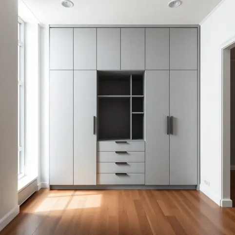 Szafa w salonie w bloku