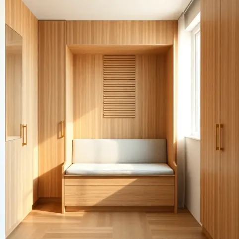 Szafa z siedziskiem do przedpokoju