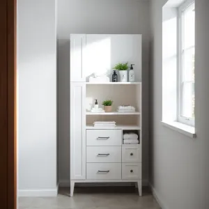 Szafka do łazienki stojąca słupek