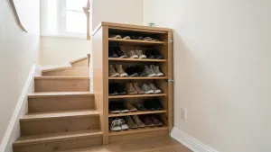 Szafka na buty na klatce schodowej