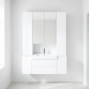 Szafka wisząca do łazienki biała połysk