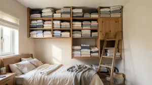 Szafki pod sufitem w pokoju