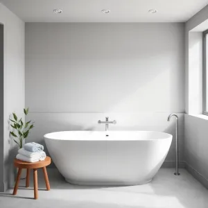 Szara Łazienka Z Wanną