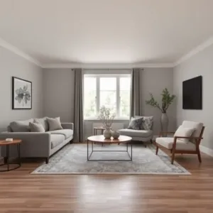 Szary salon inspiracje