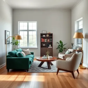 szary salon jakie meble