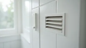 szczelina wentylacyjna w drzwiach łazienkowych