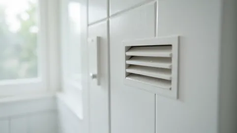 szczelina wentylacyjna w drzwiach łazienkowych