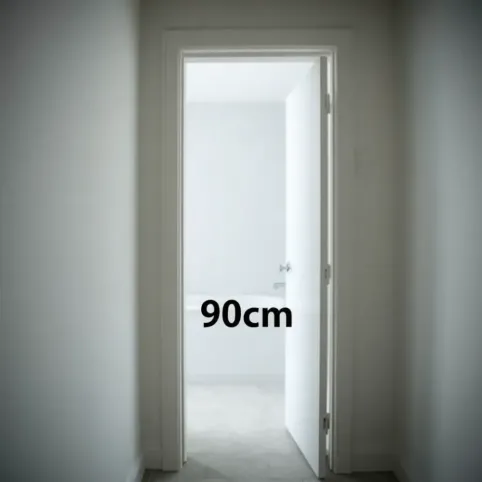 Szerokość drzwi do łazienki dla niepełnosprawnych