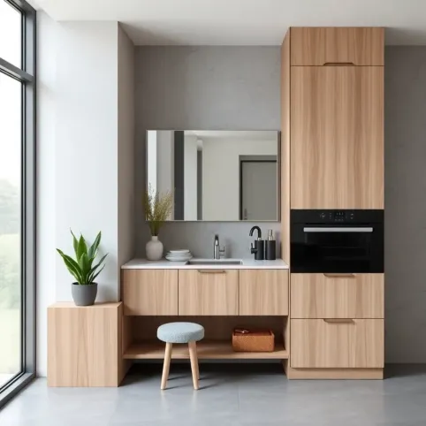 Szklana ścianka działowa do łazienki