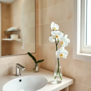 Sztuczny kwiat do łazienki