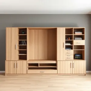 Tanie meblościanki pokojowe z szafą