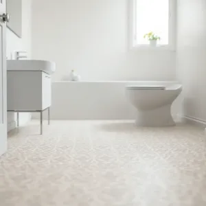 Tapeta na podłogę do łazienki