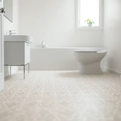 Tapeta na podłogę do łazienki