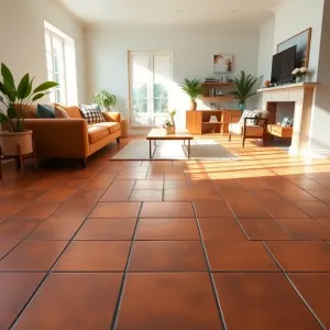 Terakota na podłogę do salonu