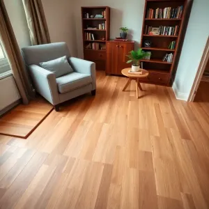 Układanie paneli w pokoju z meblami