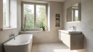 ukryte szafki łazienkowe