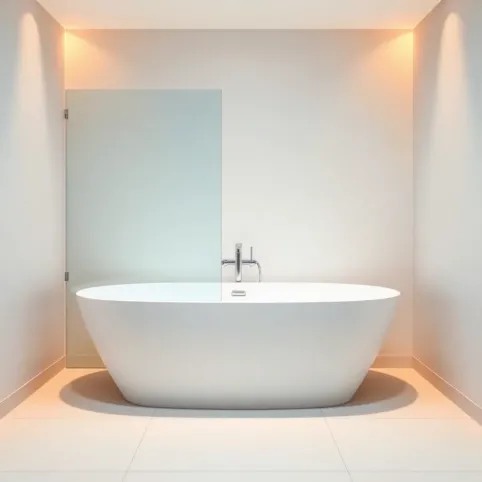 Wanna 140x70 z parawanem