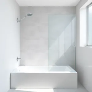 Wanna i prysznic w małej łazience