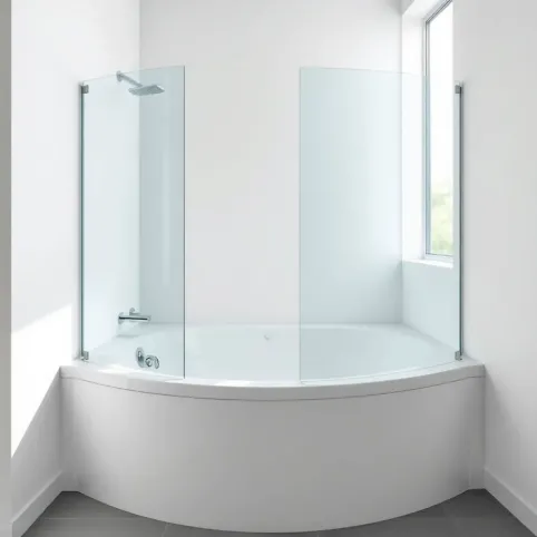 Wanna narożna 120x90 z parawanem