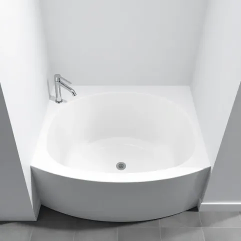 Wanna narożna z otworami na baterię