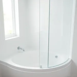 Wanna narożna z parawanem