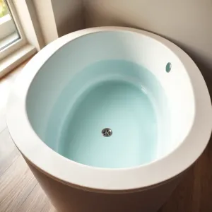 Wanna przenośna z odpływem