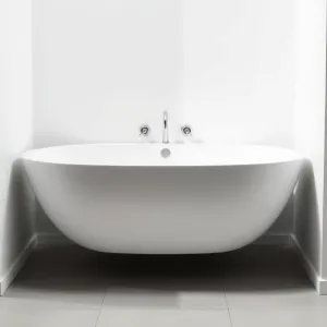 Wanna przyścienna z otworami na baterię