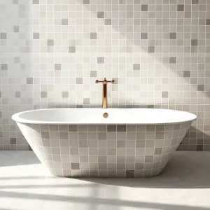 wanna w zabudowie z płytek