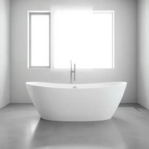 Wanna wolnostojąca odpływ z boku