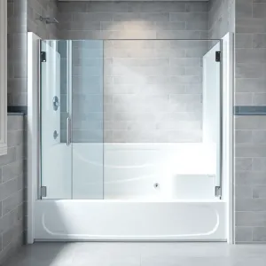 Wanna z drzwiami i siedziskiem