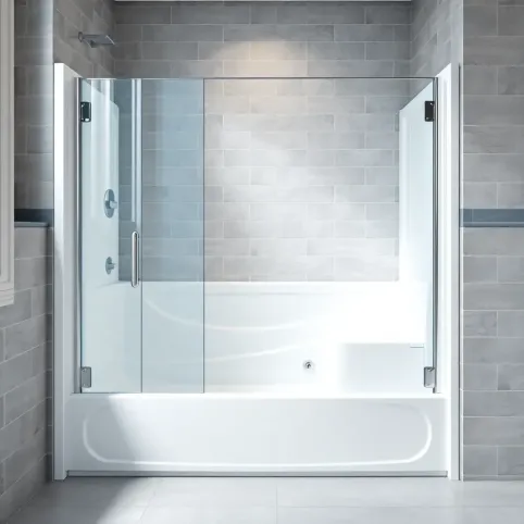 Wanna z drzwiami i siedziskiem