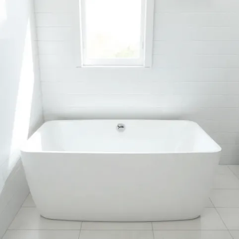 Wanna z odpływem na środku 140x70