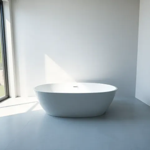 Wanna z odpływem na środku