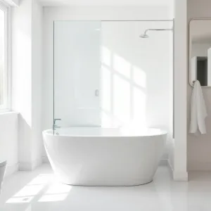 Wanna z parawanem szklanym