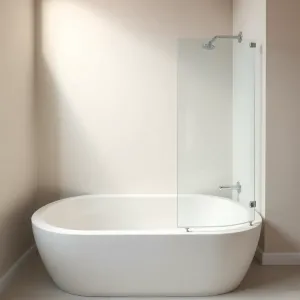 Wanna z szybą prysznicową