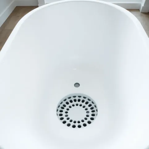 Wanna z wylewką w otworze przelewowym