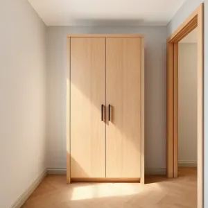 Wąska szafa do przedpokoju z lustrem