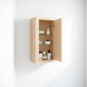 Wąska szafka wisząca do łazienki