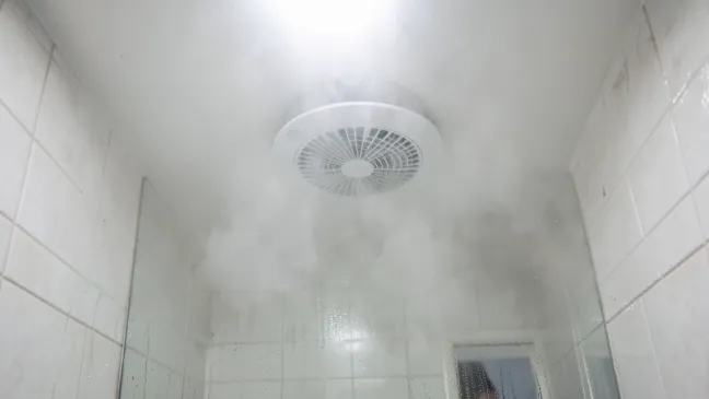 Wentylator łazienkowy sufitowy z czujnikiem wilgotności