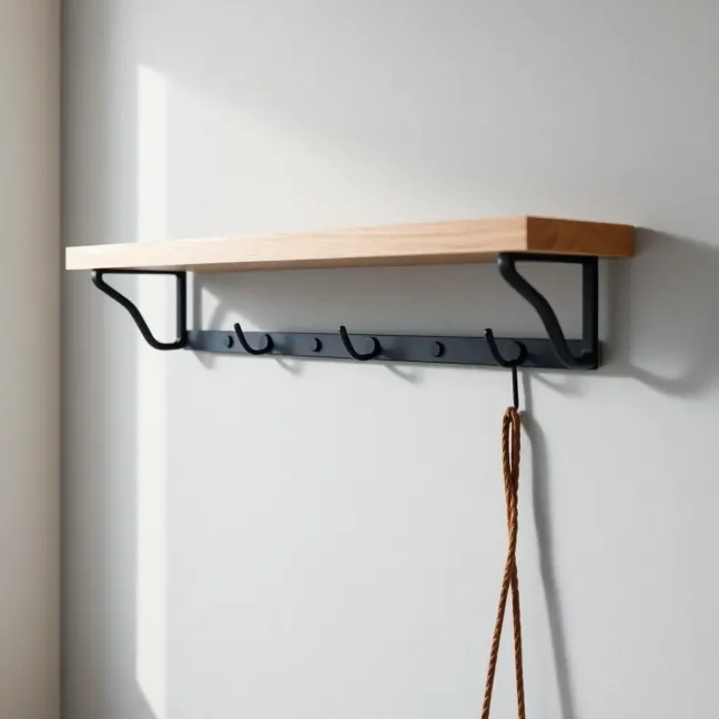 Wieszak z półką do przedpokoju 50 cm