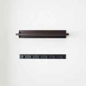 Wieszak z półką do przedpokoju 60 cm