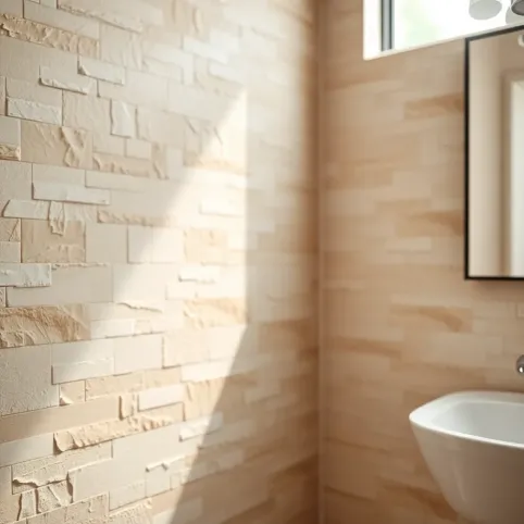 Wykładzina na ścianę do łazienki