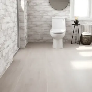 Wykładzina PCV do łazienki na płytki