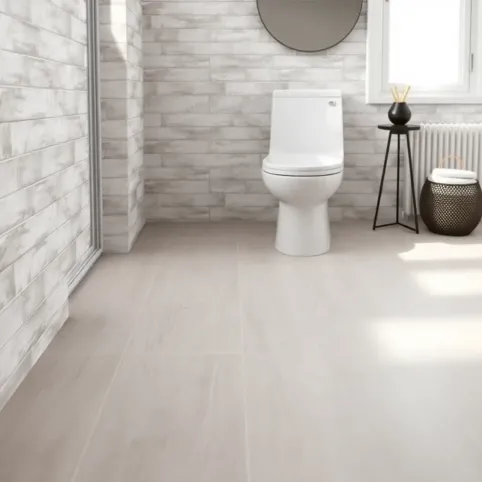 Wykładzina PCV do łazienki na płytki