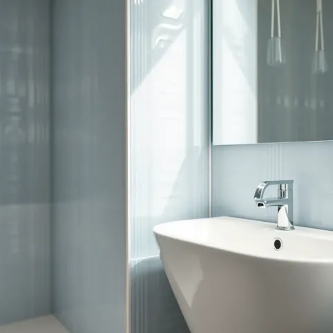 Wykładzina PCV do łazienki na ścianę