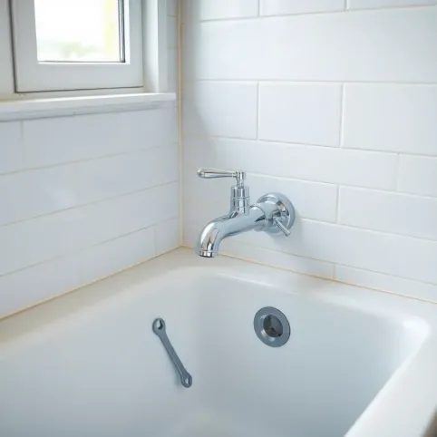 Wymiana baterii w zabudowanej wannie