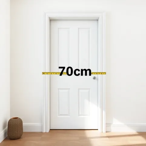 Wymiary drzwi łazienkowych 70