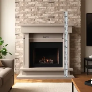 Wymiary kominka w salonie