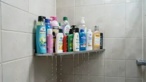 wymiary polki pod prysznicem