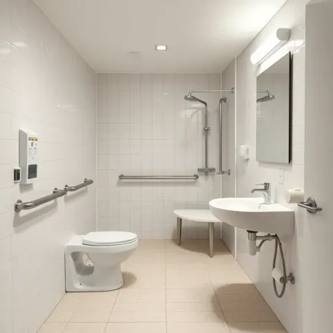 wyposażenie łazienki dla niepełnosprawnych  przepisy